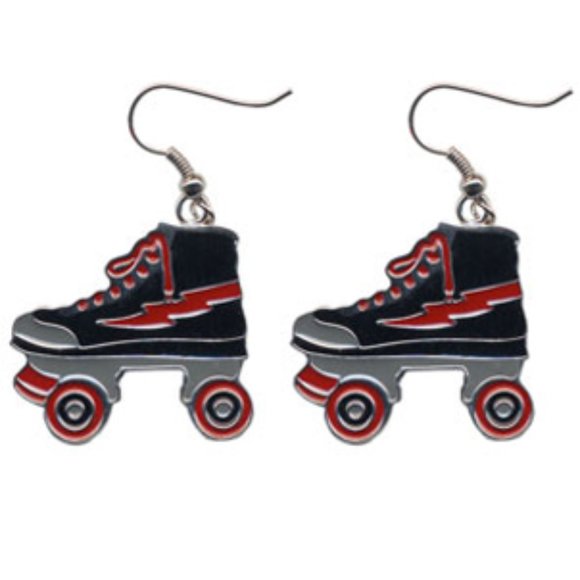 SOURPUSS - ROLLER DERBY, ROLLER SKATE EARRINGS - Picture 1 of 3